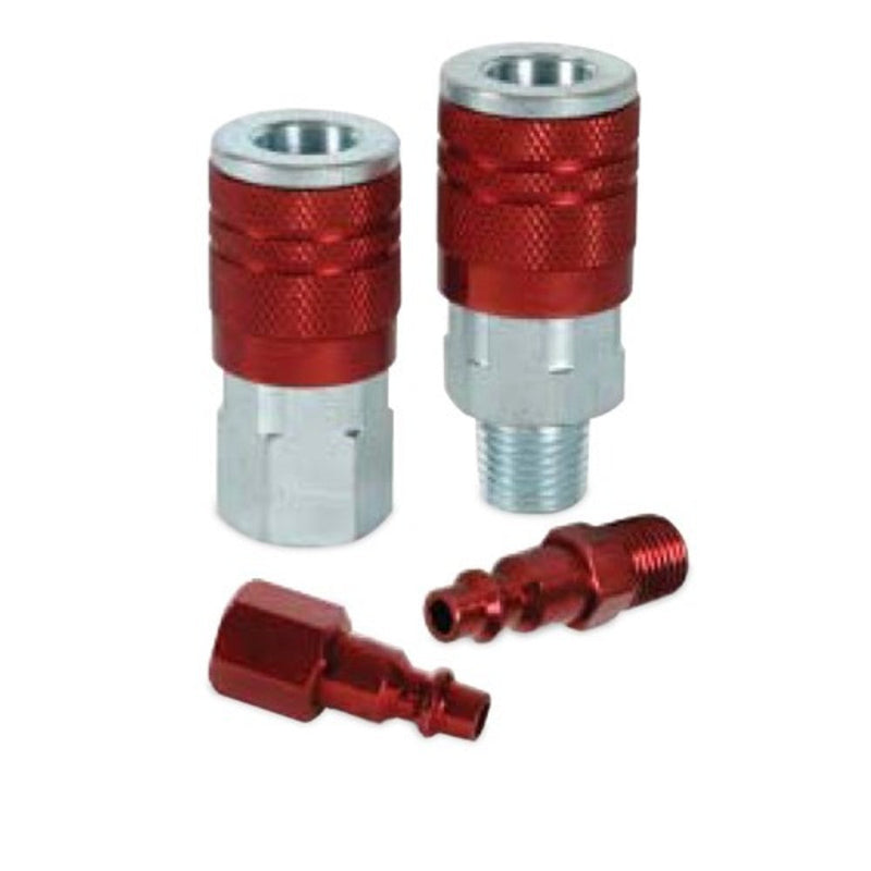 Mnpt Industrial Type D 1/4 Inch Red Air Nipple