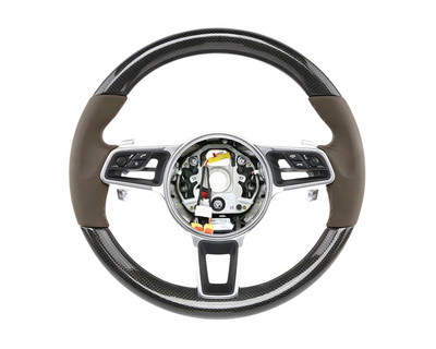 Multi-Function Steering Wheel - Saddle Brown - Macan | 2015-2018
