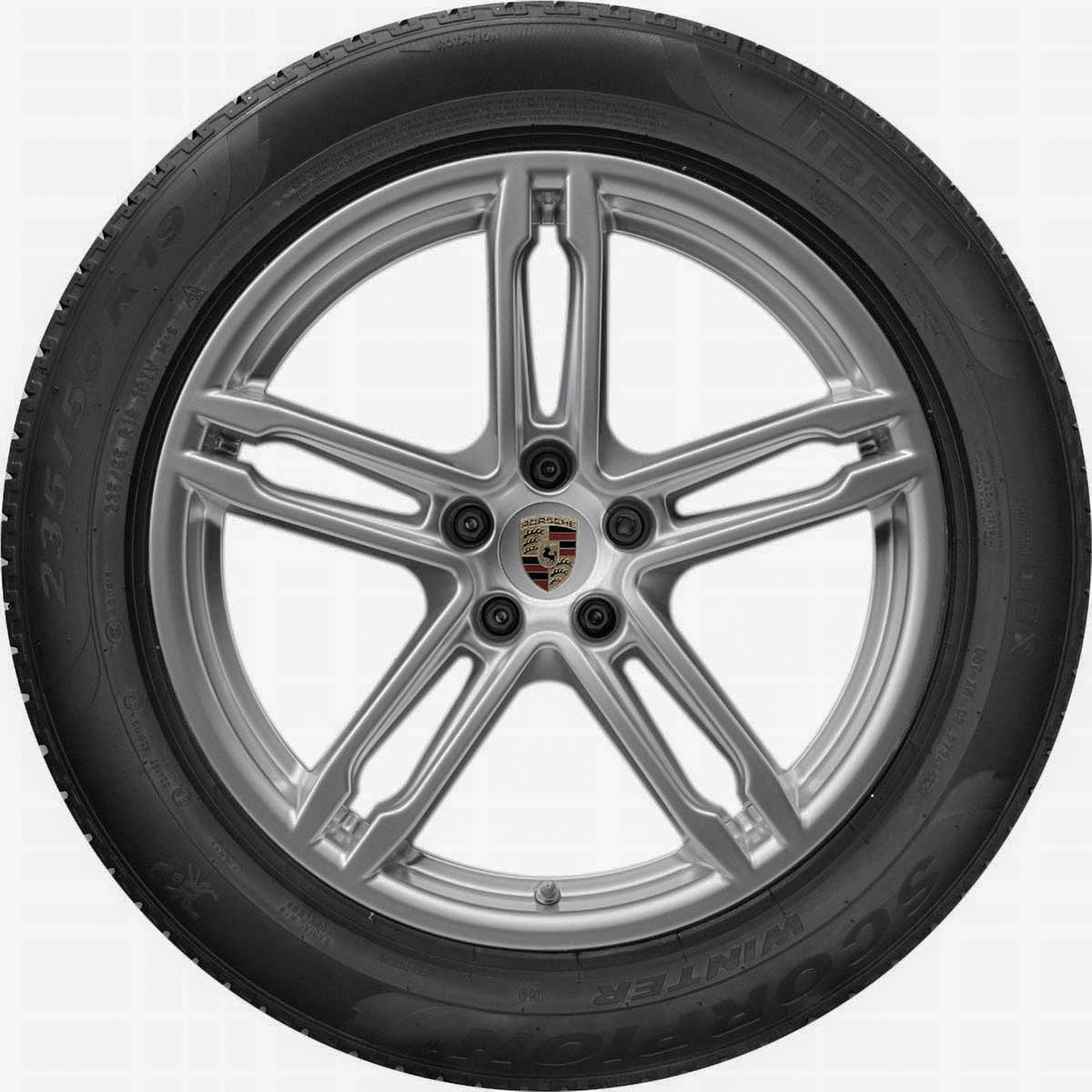 Porsche 19 in Winter Wheel Set Dunlop - 95B044651A - Macan 15-23 95B044651A