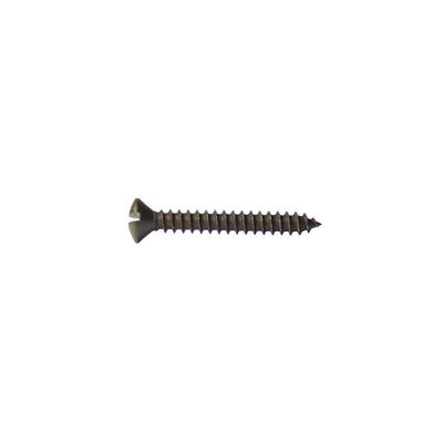 Porsche 2.9X16 Black Zinc 7973 Counter Sunk Slot Screw 25 Pieces 7973BZ2-9X16