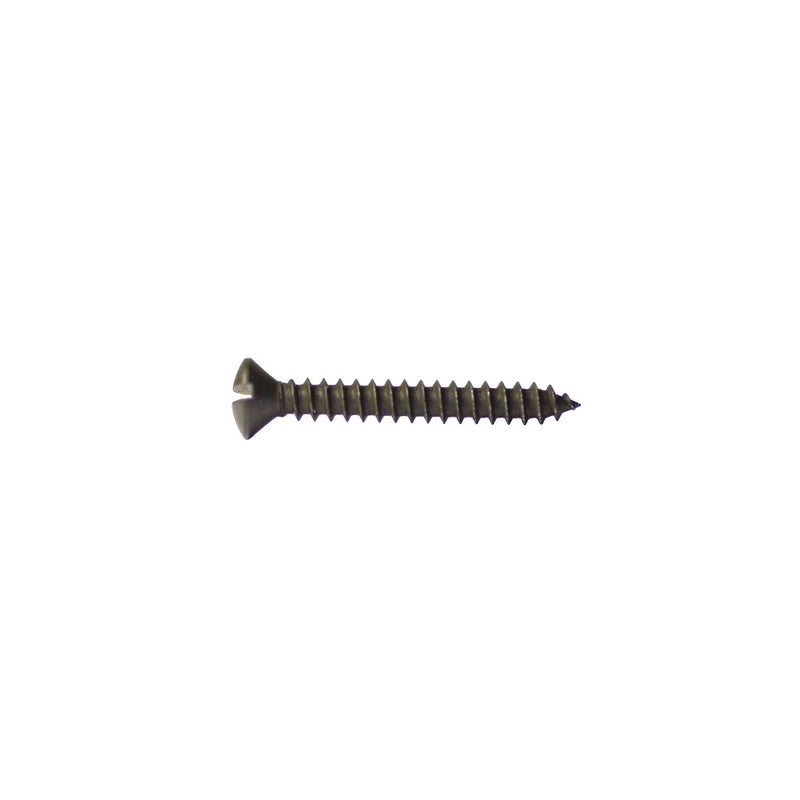 Porsche 2.9X22 Black Zinc 7973 Counter Sunk Slot Screw 25 Pieces 7973BZ2-9X22