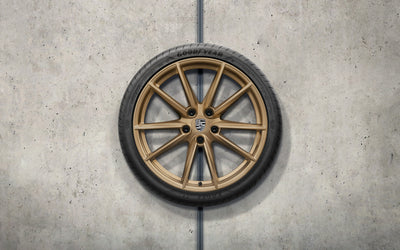 Porsche 20/21 in Carrera S Summer Wheel & Tire Set - Aurum - 992044660D - 992 18-23 992044660D
