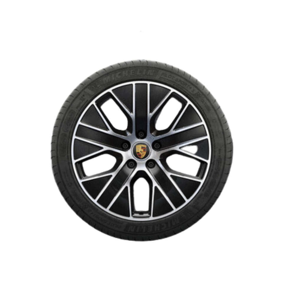 Porsche 20 Inch Taycan Turbo Aero Summer Wheel And Tire Set - 9J1073650C 9J1073650C