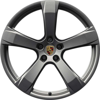 Porsche 20 in Sport Summer Wheel & Tire Set in Patinum Satin Gloss - Macan 15-23 95B044668C