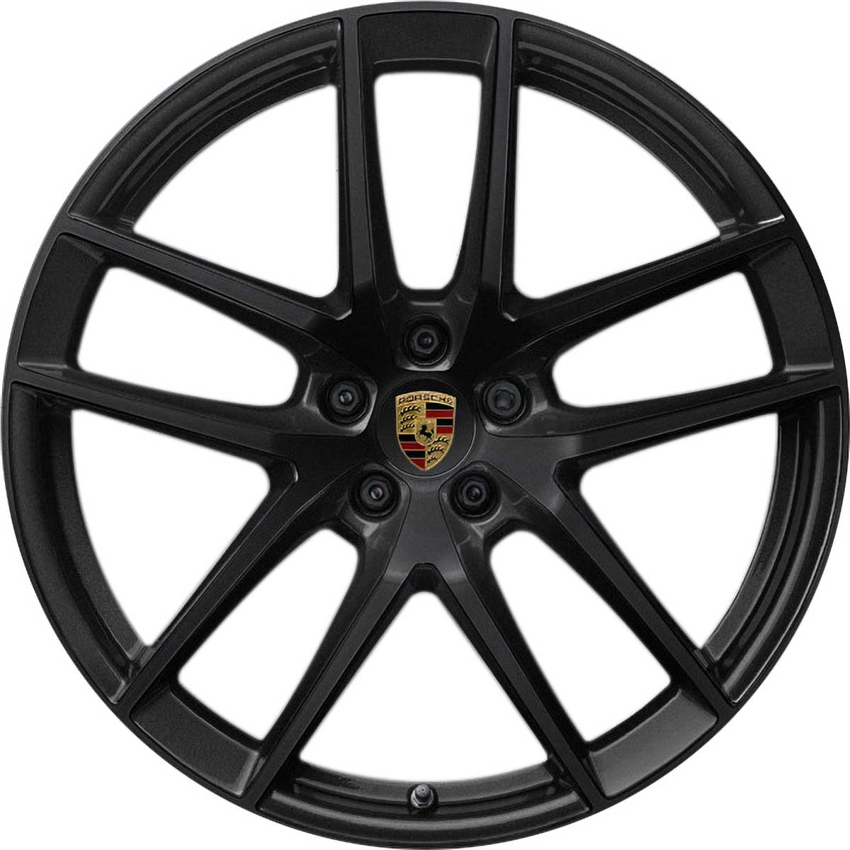 Porsche 20 in Summer Wheel & Tire Set in Black Satin Gloss - Macan 15-23 95B044668E