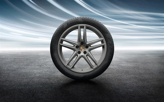 Porsche 20 in Summer Wheel & Tire Set in Platinum Satin Gloss - Macan 15-23 95B044665F