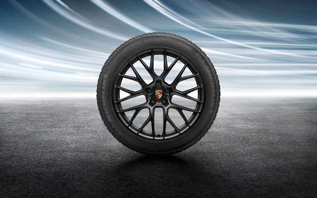 Porsche 20 in Winter Wheel Set - Black - 95B04461048 - Macan 15-23 95B04461048