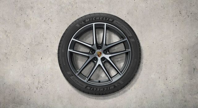 Porsche 20 in Winter Wheel Set Dark Titanium Michelin - 95B044650D - Macan 15-23 95B044650D