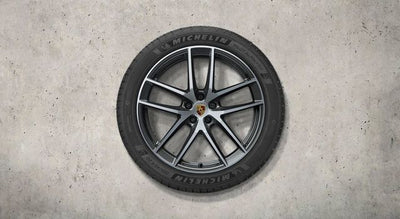 Porsche 20 in Winter Wheel Set Dark Titanium Michelin - 95B044650D - Macan 15-23 95B044650D