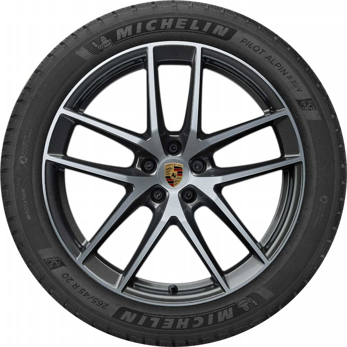 Porsche 20 in Winter Wheel Set Dark Titanium Pirelli - 95B044651D - Macan 15-23 95B044651D