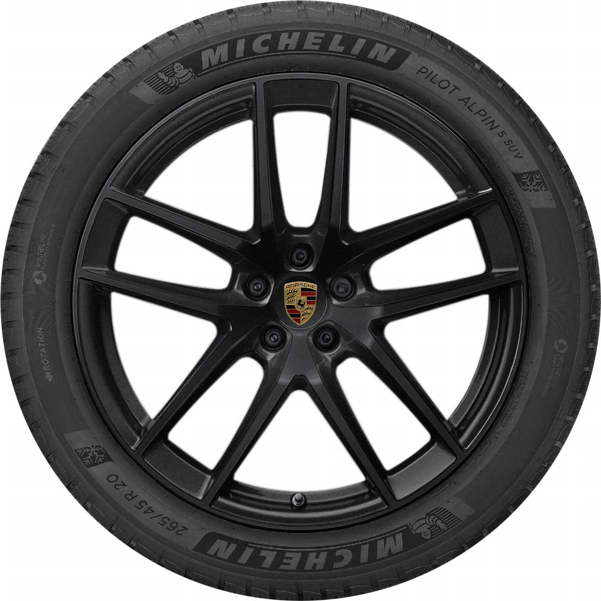 Porsche 20 in Winter Wheel Set Satin Black - 95B044651E - Macan 15-23 95B044651E