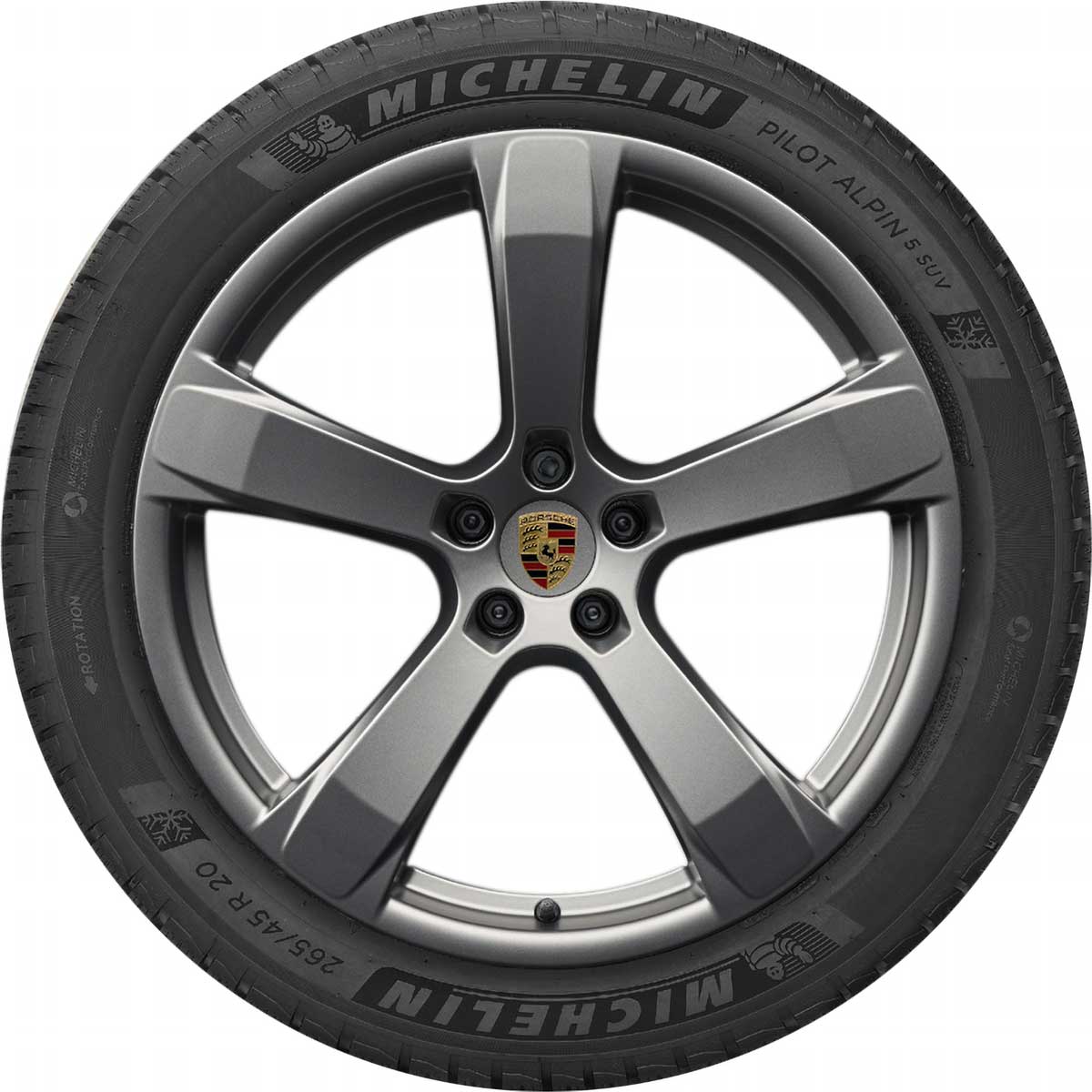 Porsche 20 in Winter Wheel Set Sport Satin Gloss Pirelli - 95B044651C - Macan 15-23 95B044651C