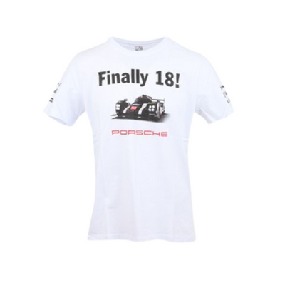 Porsche 2016 Winning No. 18 Le Mans White T-Shirt - XL