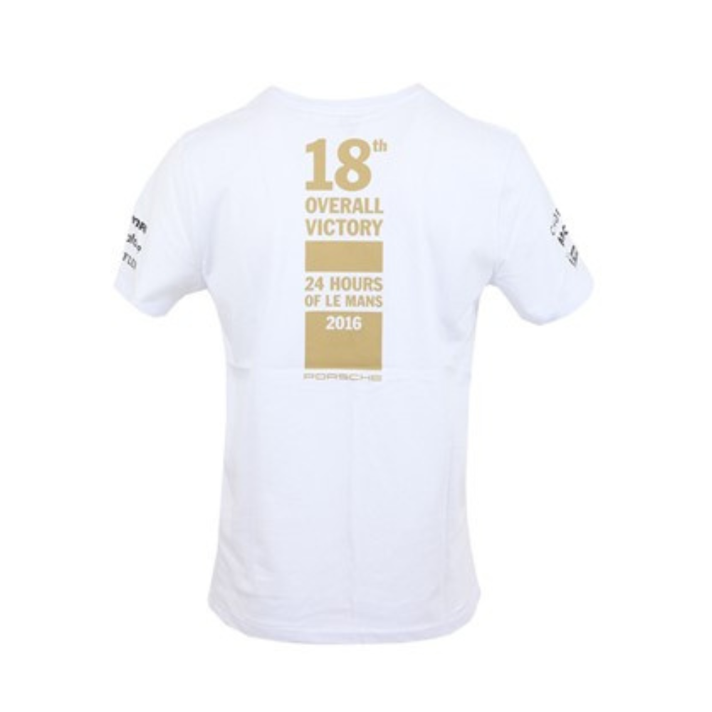 Porsche 2016 Winning No. 18 Le Mans White T-Shirt - XL
