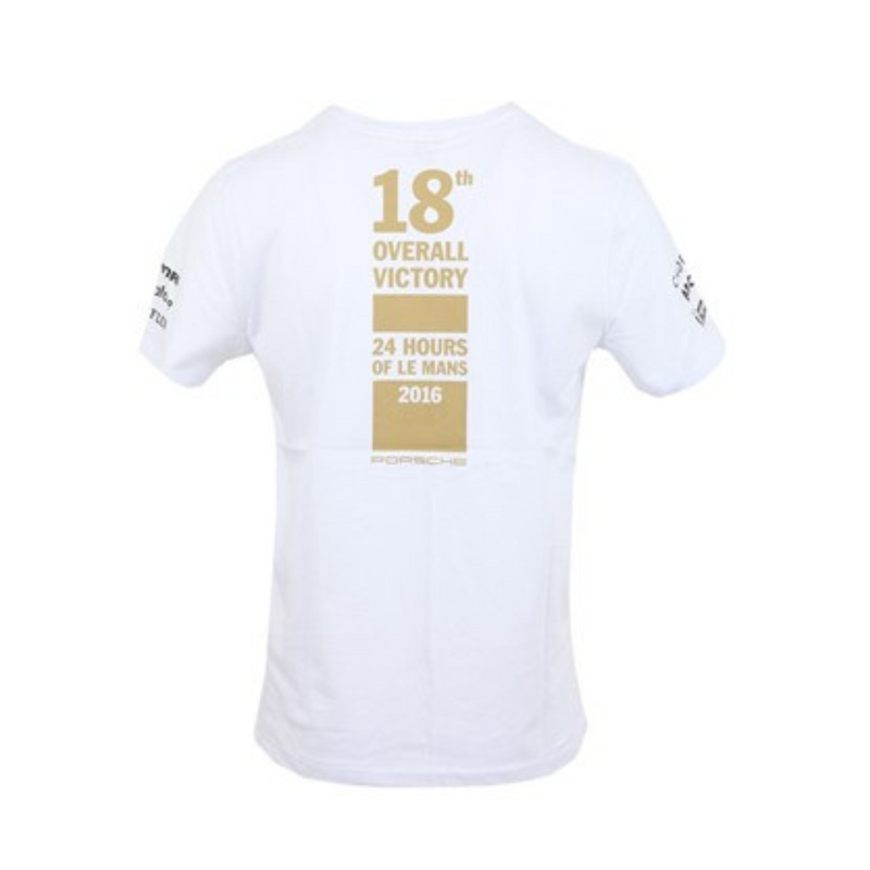Porsche 2016 Winning No. 18 Le Mans White T-Shirt - XL