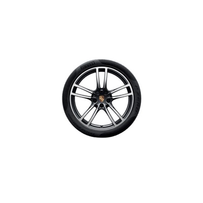 Porsche 21 Inch Cayenne Turbo Summer Wheel And tire Set - 9Y0044661F 9Y0044661F