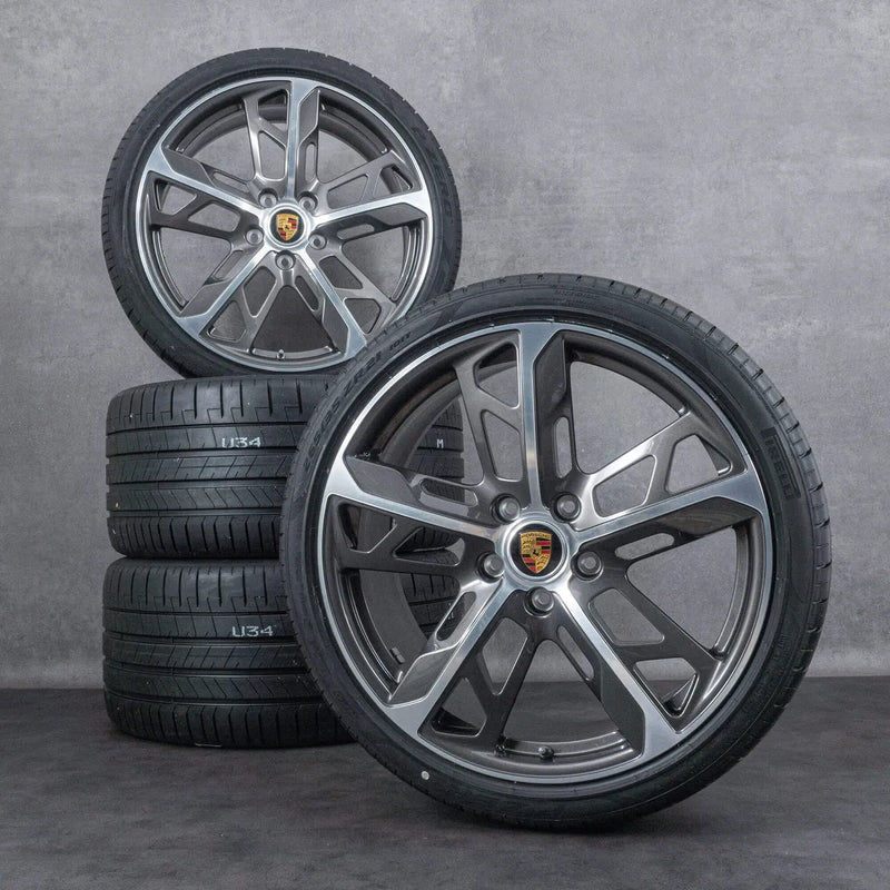 Porsche 21 Inch Cross Turismo Design Summer Wheel And Tire Set - 9J1073660L 9J1073660L