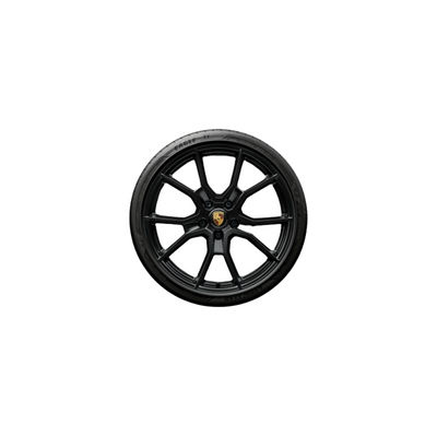 Porsche 21 Inch RS Spyder Design Summer Wheel And Tire Set Black - 9J1073660N 9J1073660N