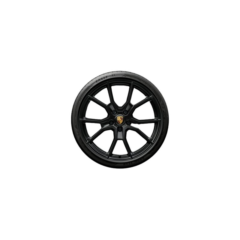 Porsche 21 Inch RS Spyder Design Summer Wheel And Tire Set Black - 9J1073660N 9J1073660N