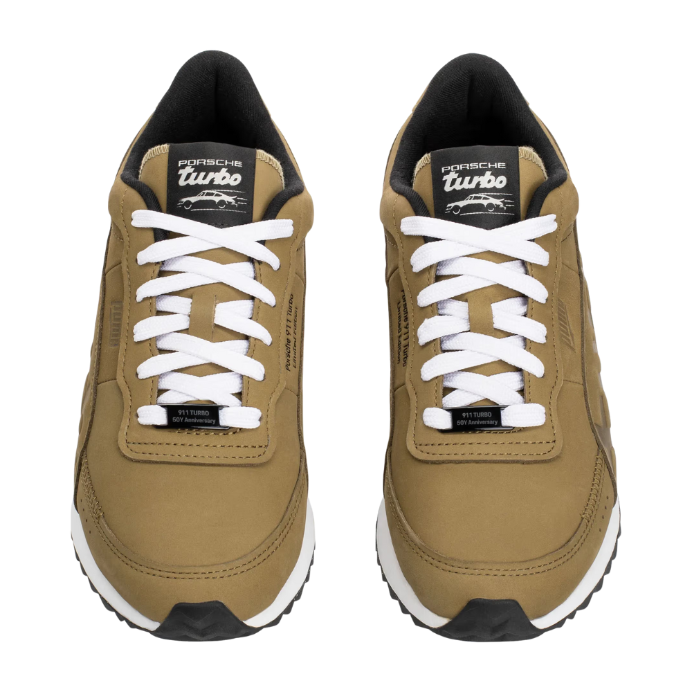 Porsche 50Y 911 Turbo Unisex Sneakers Shoes - Olive Green