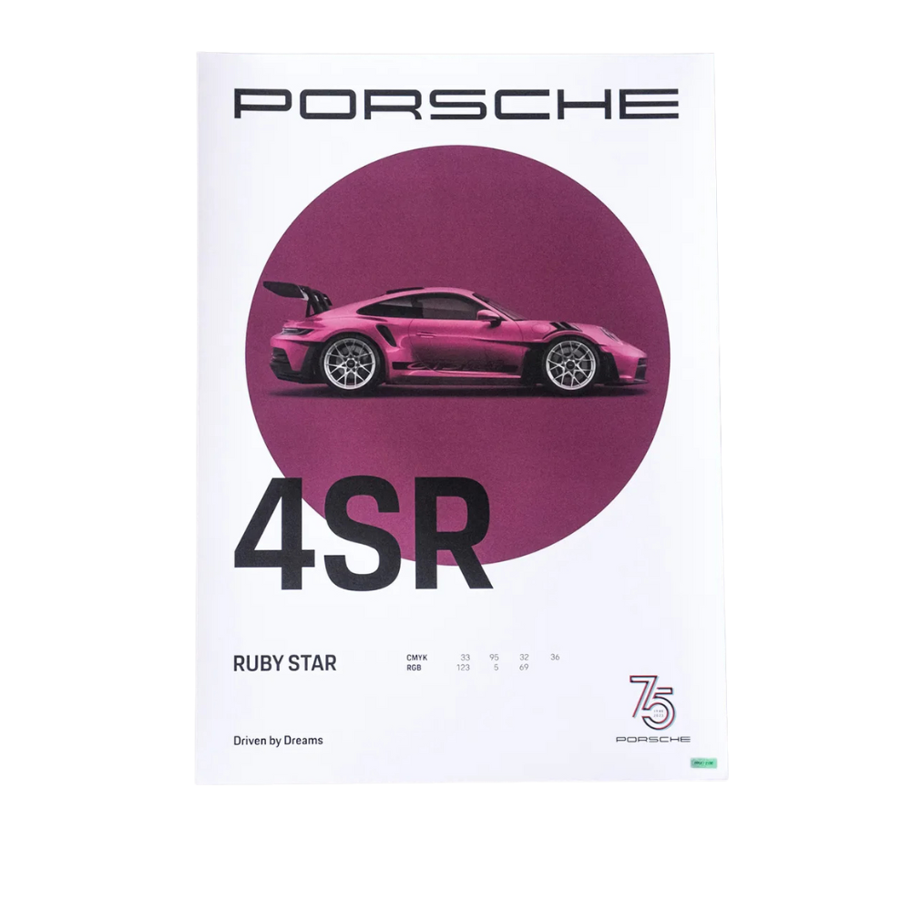 Porsche 75Y Driven By Dreams Poster Set - 4 Pieces
