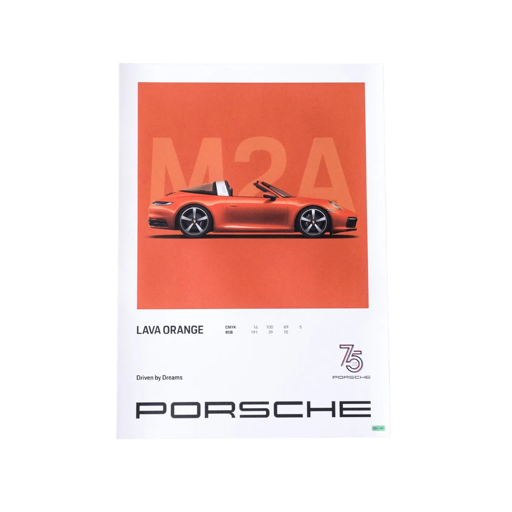 Porsche 75Y Driven By Dreams Poster Set - 4 Pieces