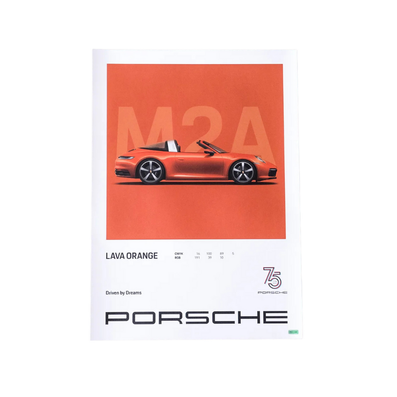 Porsche 75Y Driven By Dreams Poster Set - 4 Pieces