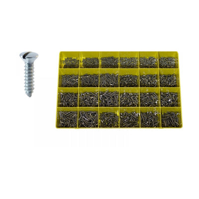 Porsche 7973 Metric Countersunk Oval Slot Sheet Metal Screws 2200 Pieces 7973A2SHOPASST