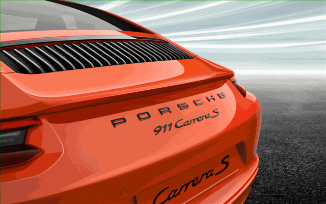 Porsche 911 Carrera Logotype & Model Designation Prime Coated - 911 12-18 99104480382G2X