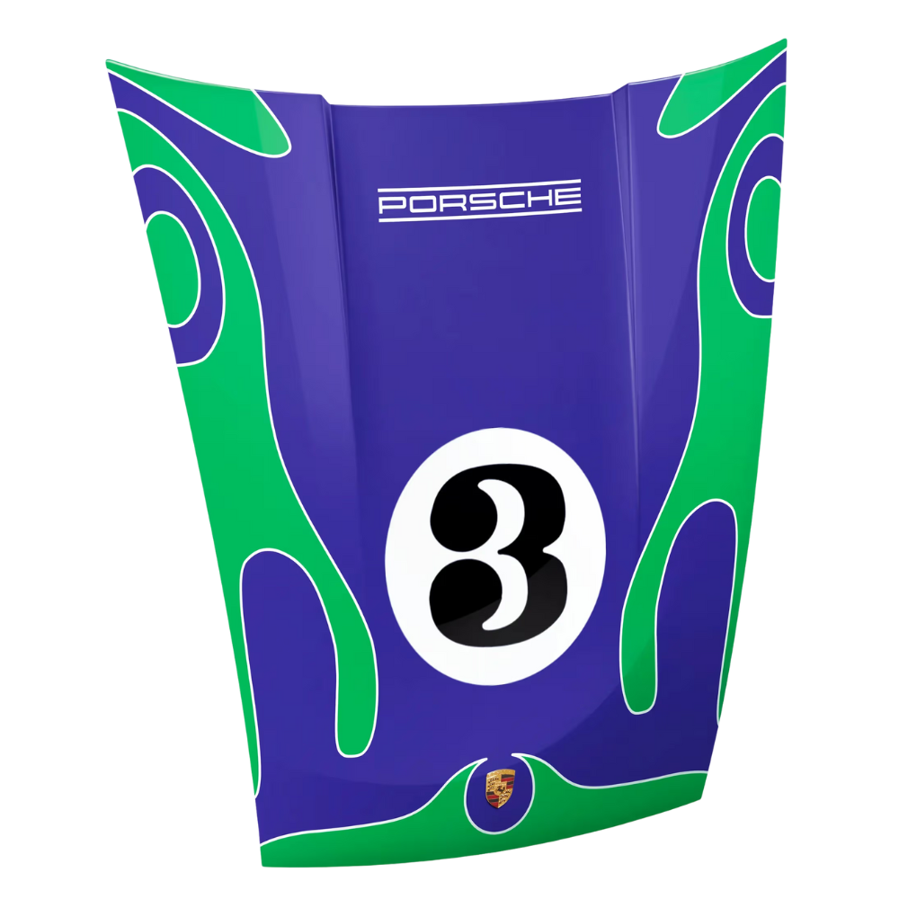 Porsche 911 G Martini Racing Psychedelic Magnetic Decorative Bonnet