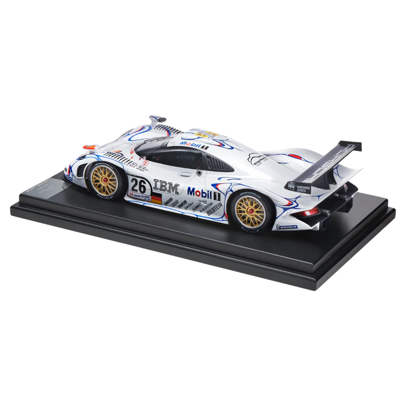 Porsche 911 GT1'98 White Collectors Model Car - Scale 1:12