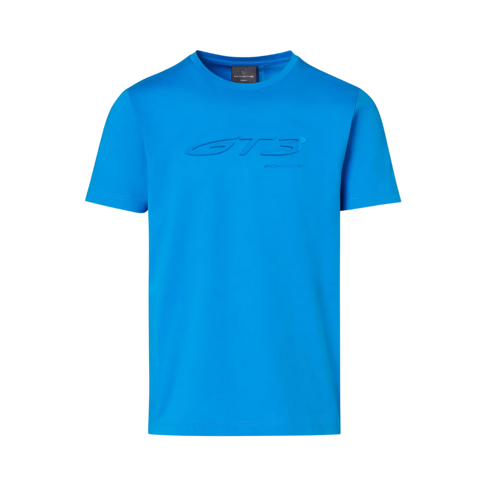 Porsche 911 GT3 Crew Neck Mens Cotton T-Shirt - Blue