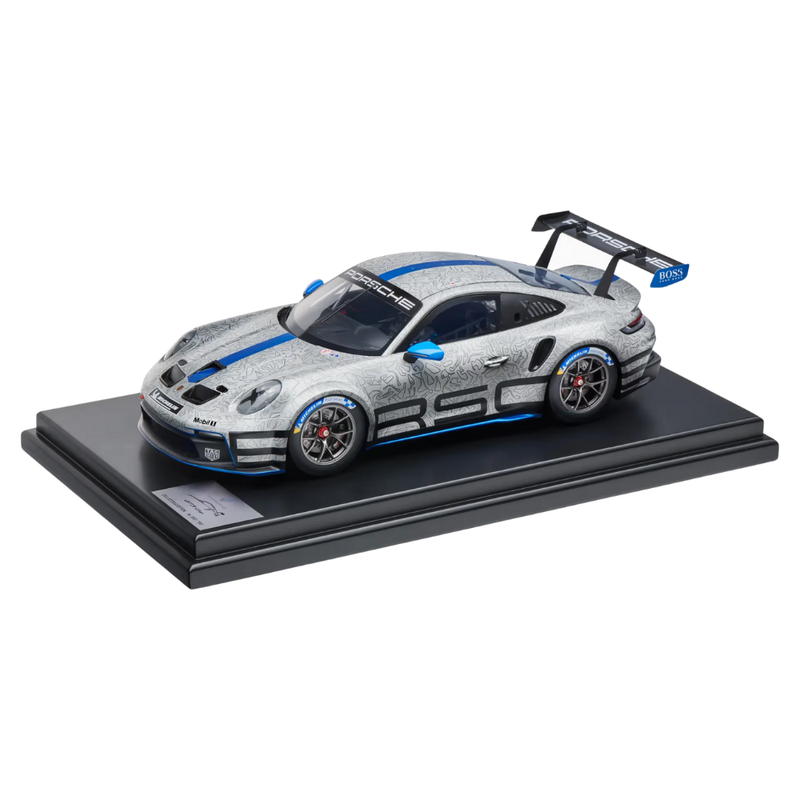Porsche 911 GT3 Cup 992 GT Silver Collectors Model Car - Scale 1:12