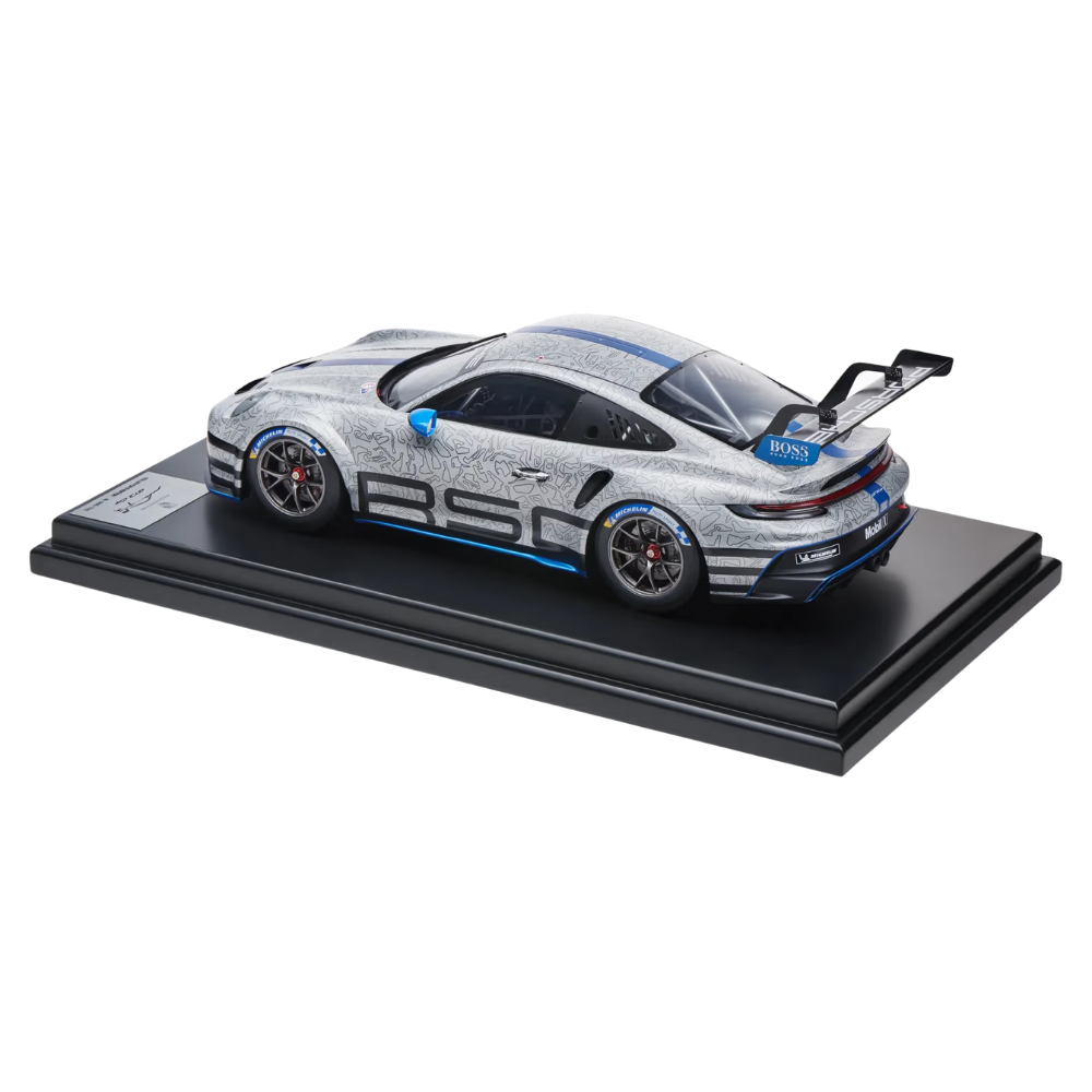 Porsche 911 GT3 Cup 992 GT Silver Collectors Model Car - Scale 1:12