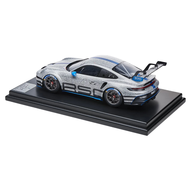 Porsche 911 GT3 Cup 992 GT Silver Collectors Model Car - Scale 1:12