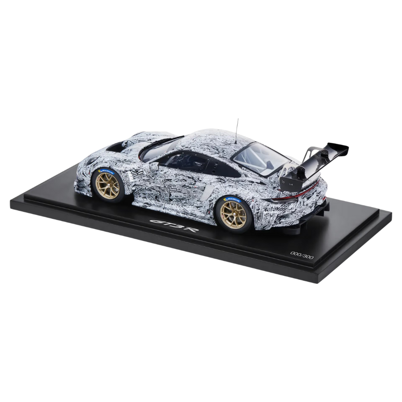 Porsche 911 GT3 R 992 White Resin Collectors Model Car - Scale 1:18