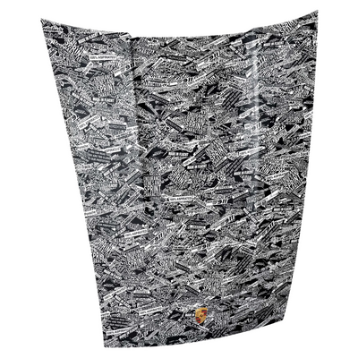 Porsche 911 GT3 R Motorsport Camo Livery Magnetic Decorative Bonnet