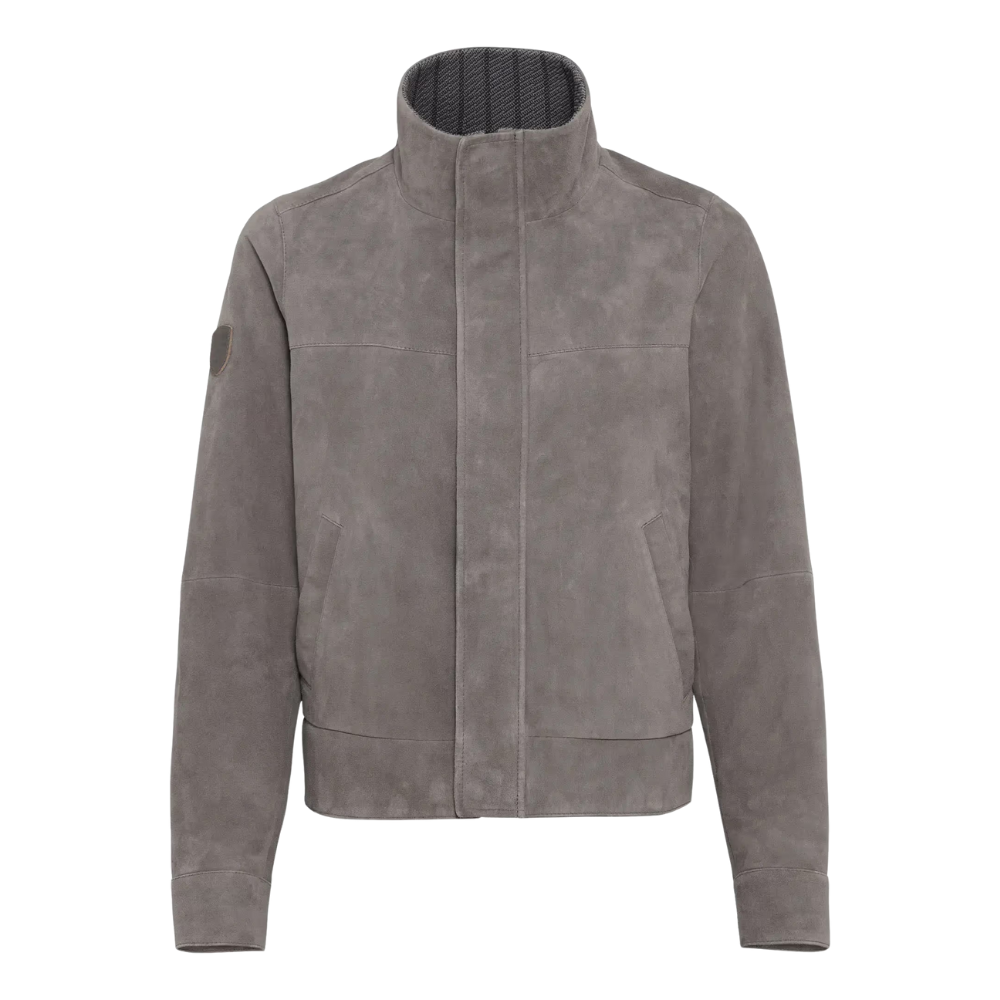 Porsche 911 Limited Edition Women's Leather Jacket - Light Gray