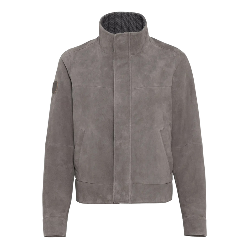 Porsche 911 Limited Edition Women's Leather Jacket - Light Gray