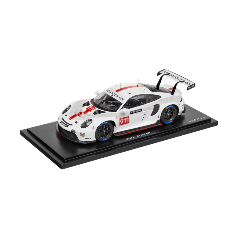 Porsche 911 RSR 2019 White Collectors Model Car - Scale 1:18