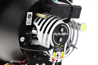 Porsche 911 Raven S Black LED Headlight Set w/ Black Trim Fluted Amber Lens