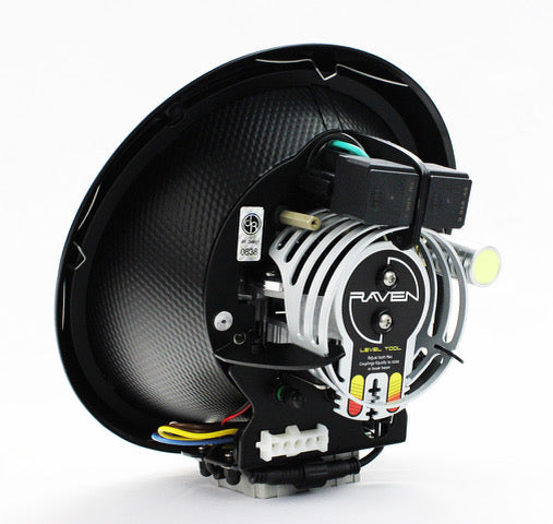 Porsche 911 Raven S Black LED Headlight Set w/ Black Trim Clear Lens