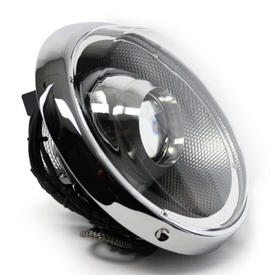 Porsche 911 Raven S Gunmetal LED Headlight Set w/ Black Trim Clear Lens