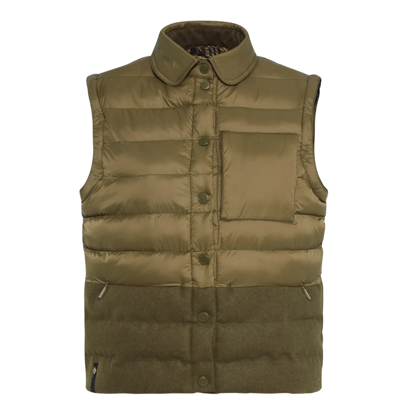 Porsche 911 Spirit 70 Womens Olive Reversible Jacket - Medium
