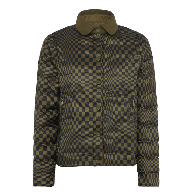 Porsche 911 Spirit 70 Womens Olive Reversible Jacket - Medium