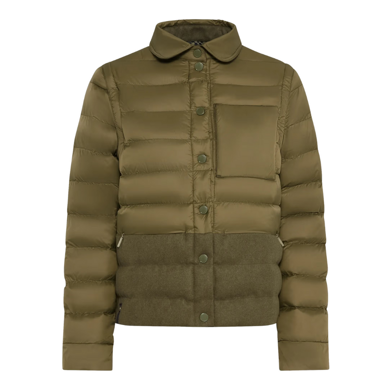 Porsche 911 Spirit 70 Womens Olive Reversible Jacket - Medium