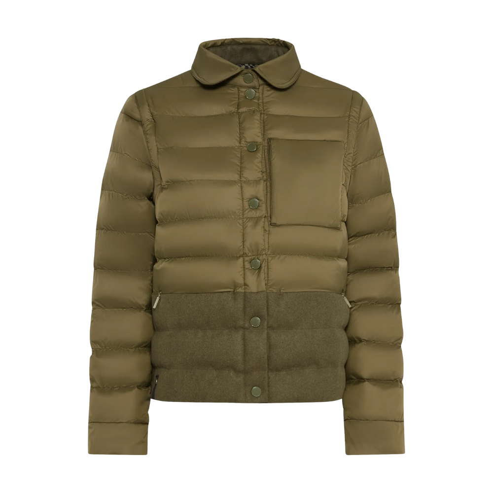 Porsche 911 Spirit 70 Womens Reversible Jacket - Olive