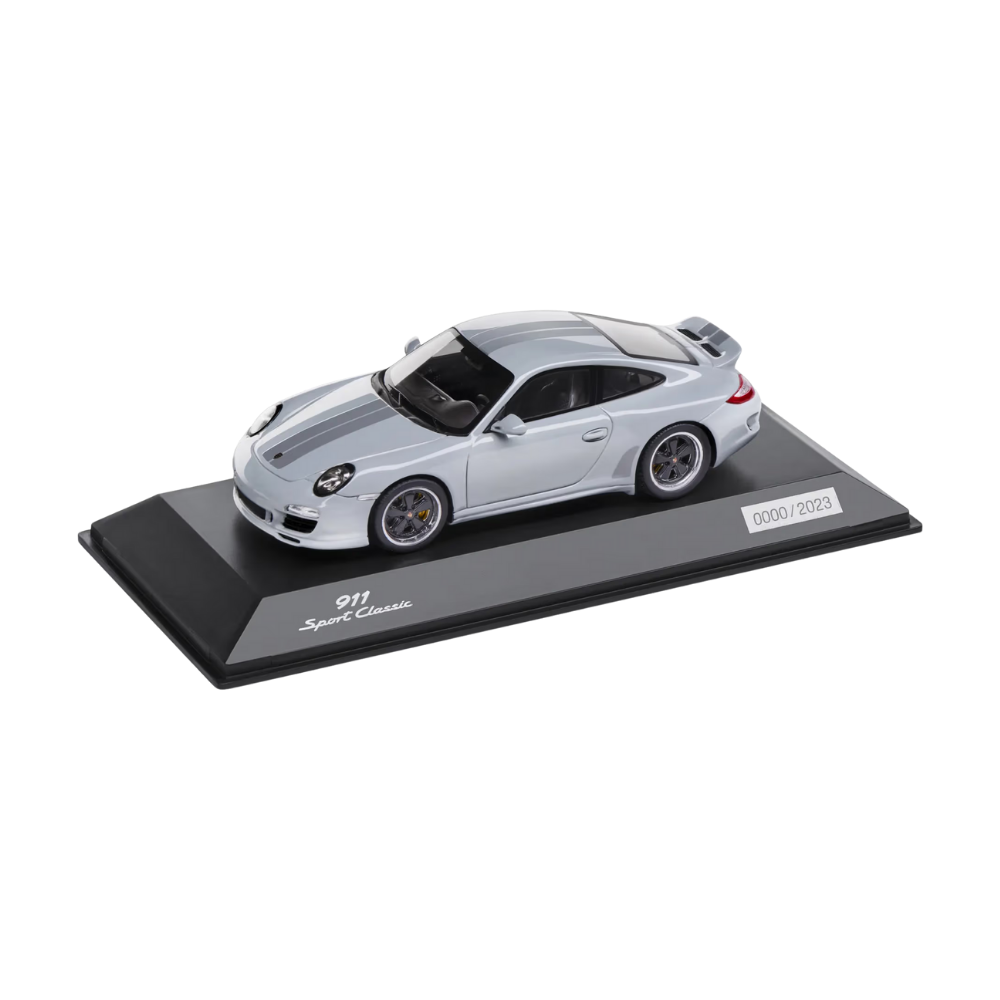 Porsche 911 Sport Classic Grey Collectors Model Car - 1:43