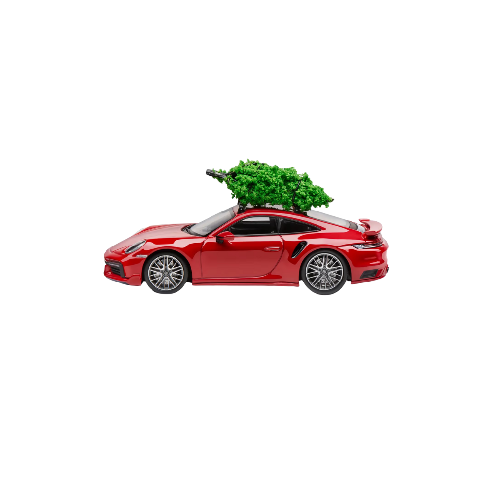 Porsche 911 Turbo S 992 Carmine Red Collectors Model Car - 1:43