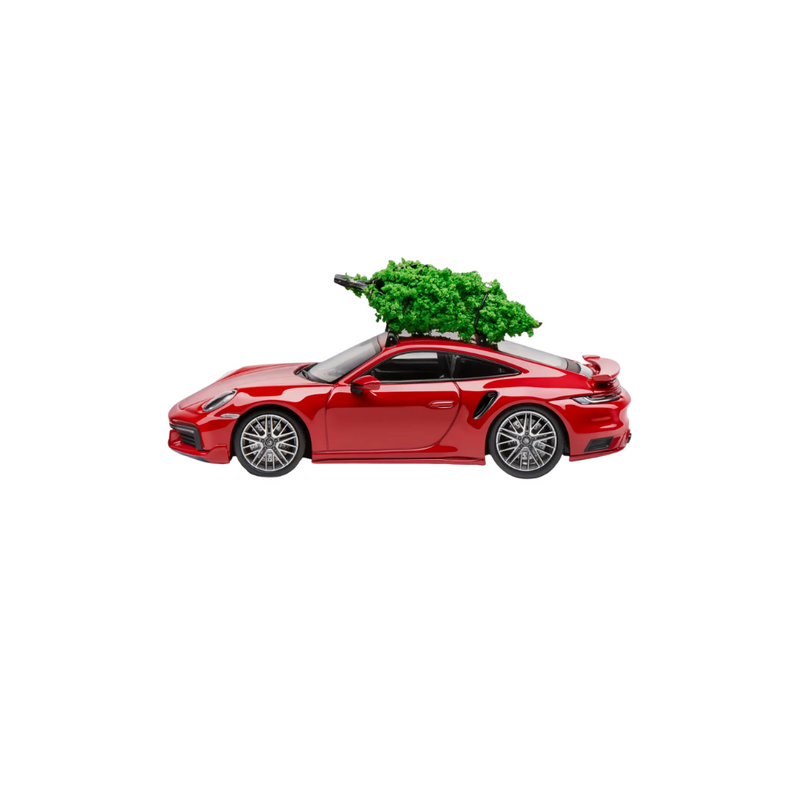 Porsche 911 Turbo S 992 Carmine Red Collectors Model Car - 1:43